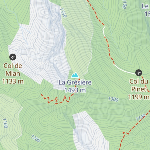Map of La Grésière