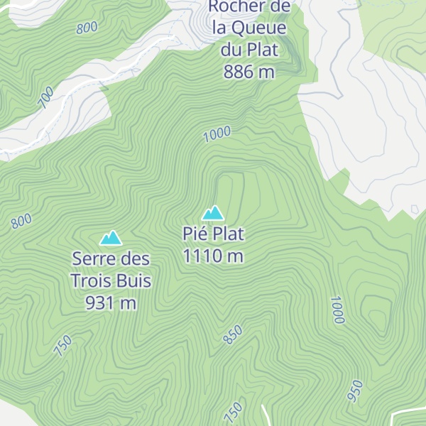 Map of Pié Plat