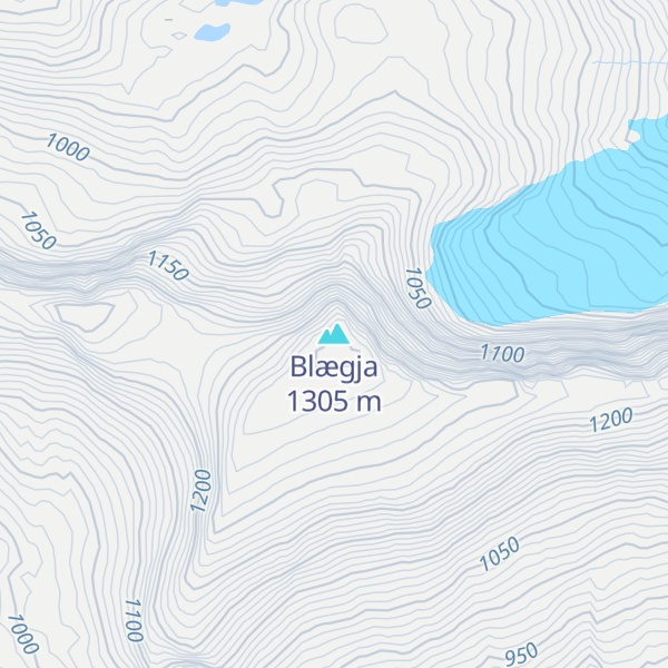 Map of Blægja