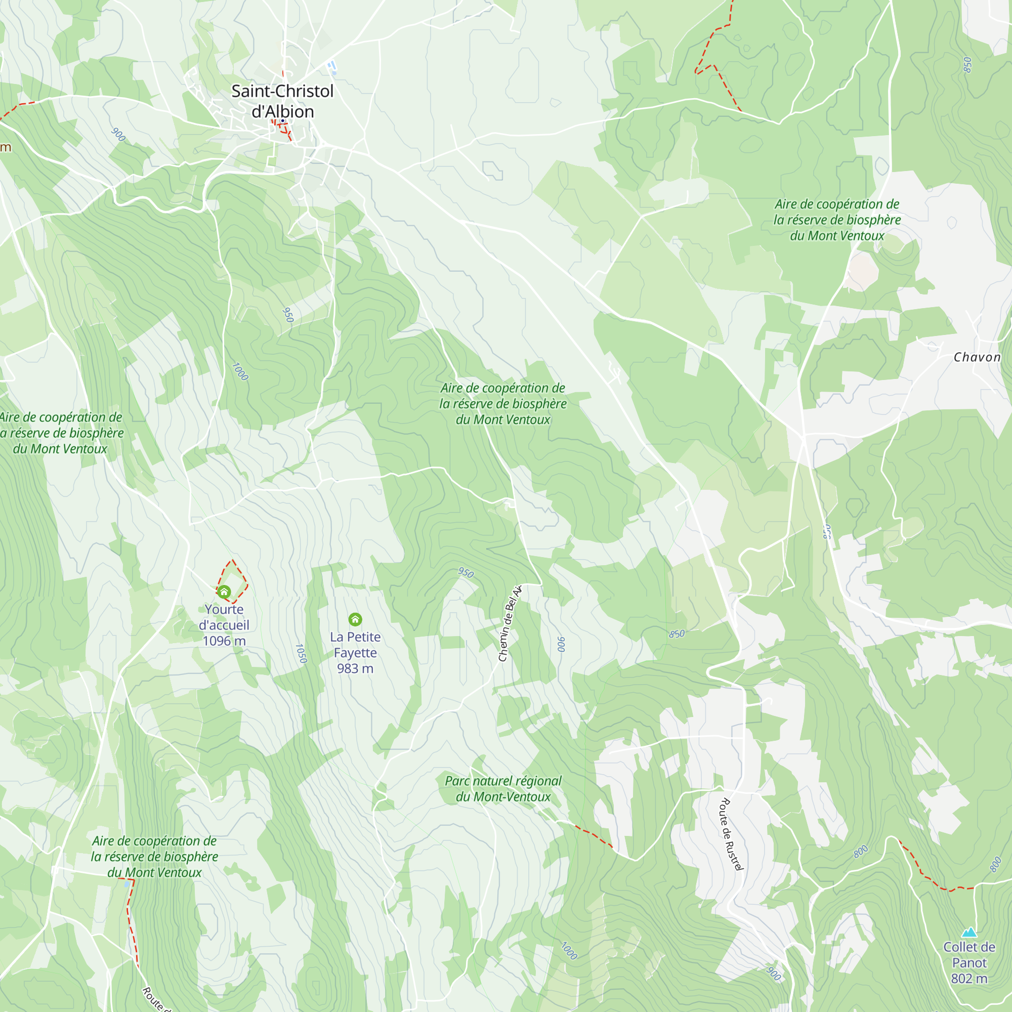 La Resclave map