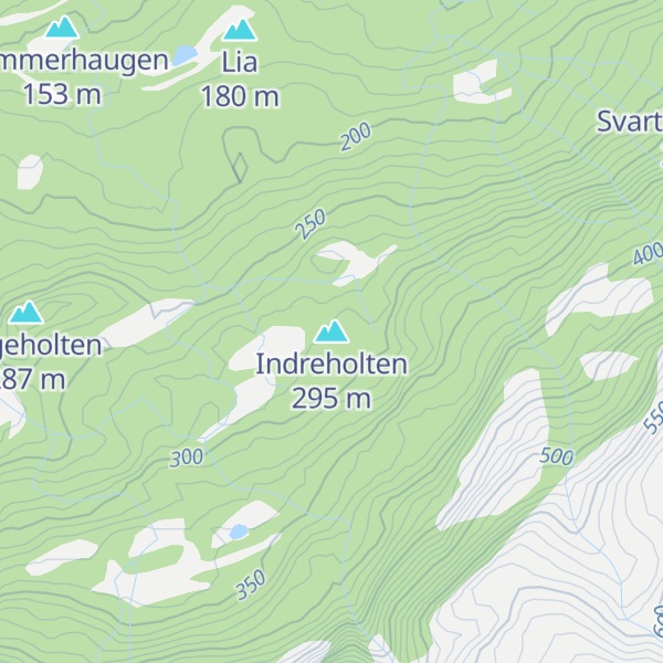 Map of Indreholten
