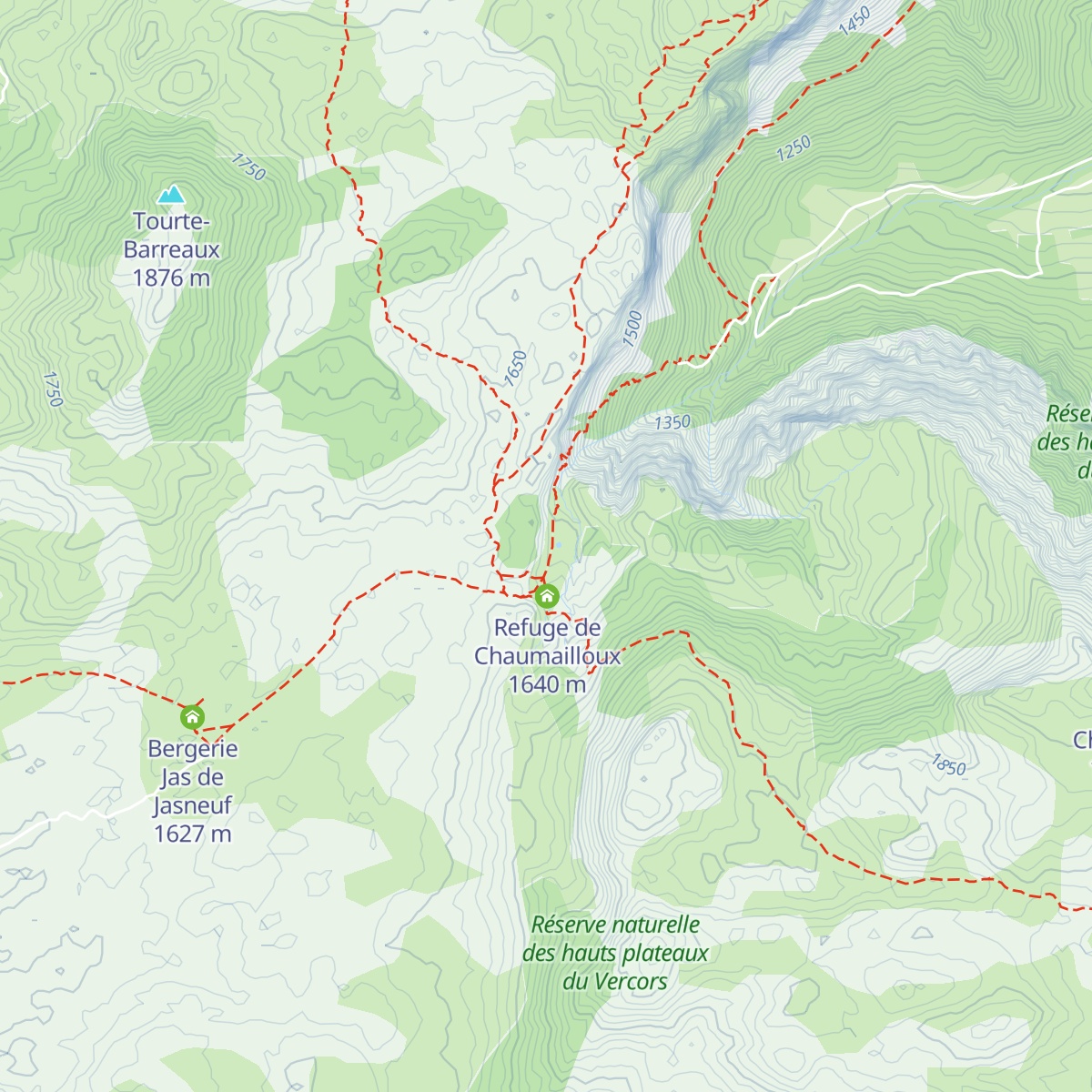 Bergerie des Chaumailloux (cabane de la SMA) map