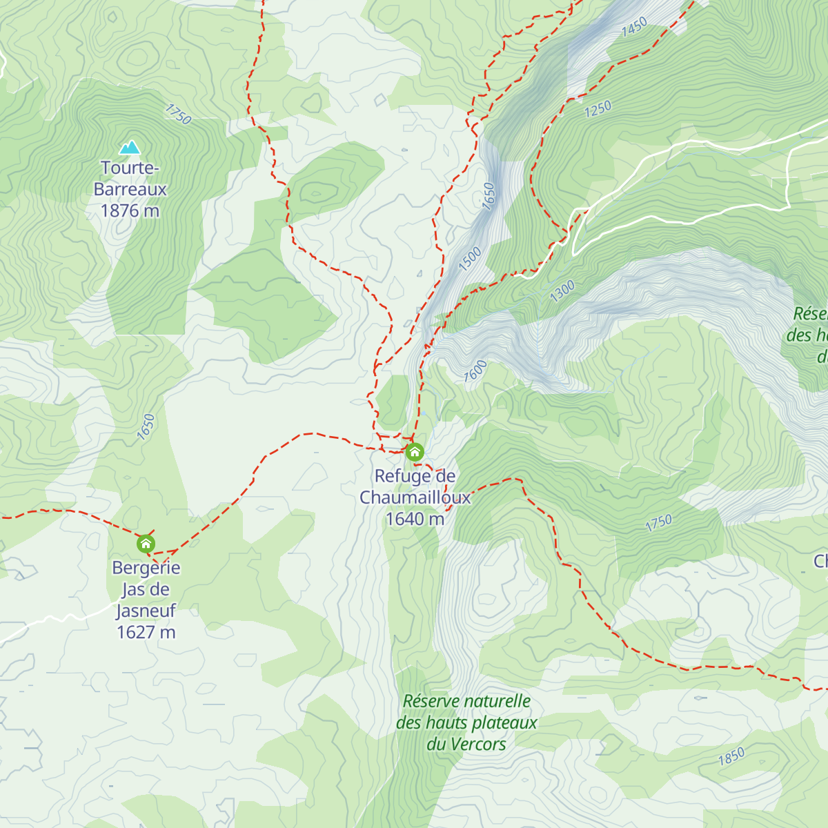 Bergerie des Chaumailloux (cabane de la SMA) map