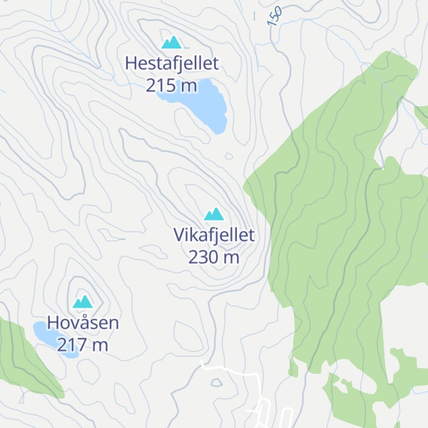Map of Vikafjellet