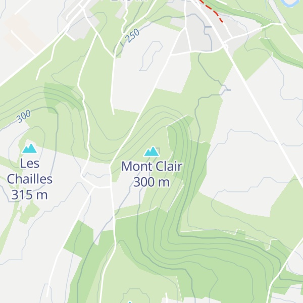 Map of Mont Clair