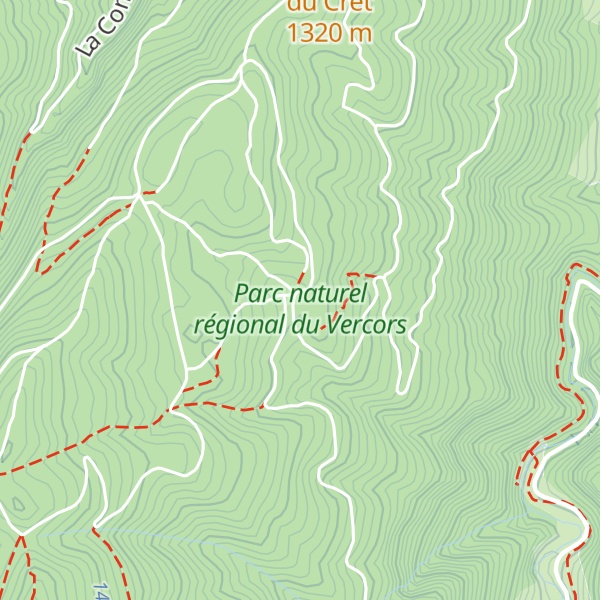 Map of Refuge des Narces