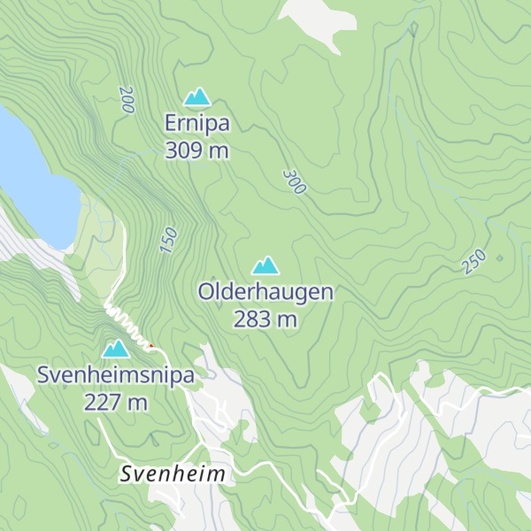 Map of Olderhaugen