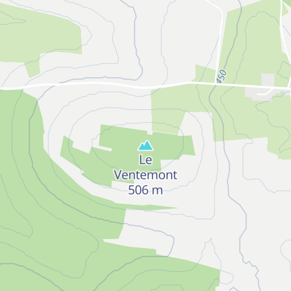 Map of Le Ventemont