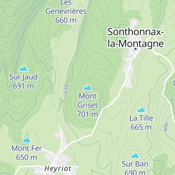 Map of Mont Griset