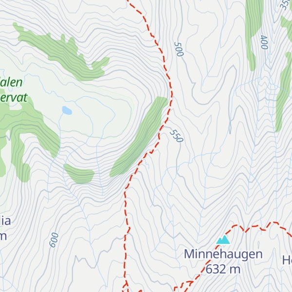 Map of Reppadalsfløyen
