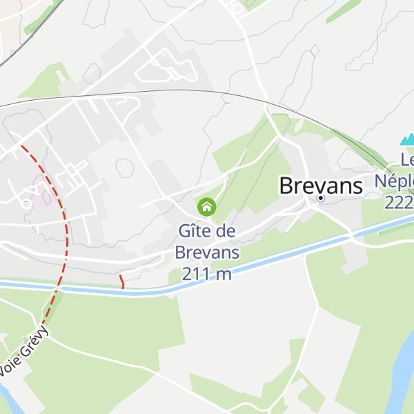 Map of Gîte de Brevans