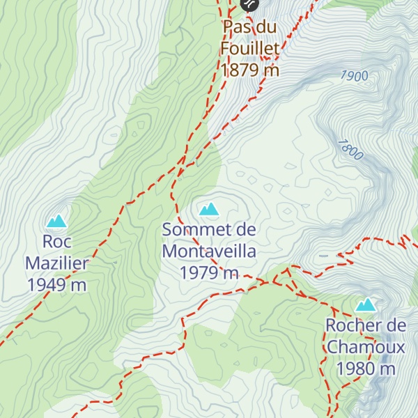Map of Sommet de Montaveilla