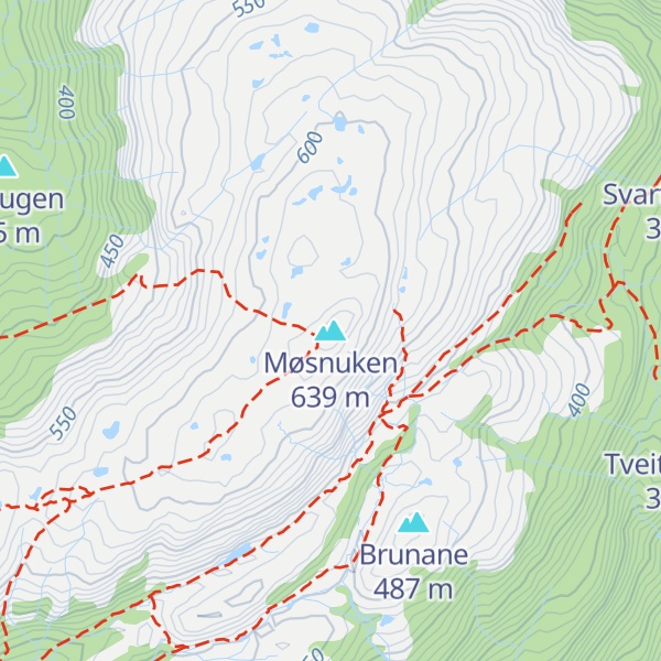 Map of Møsnuken