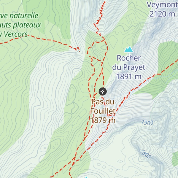 Map of Cabane des Aiguillettes