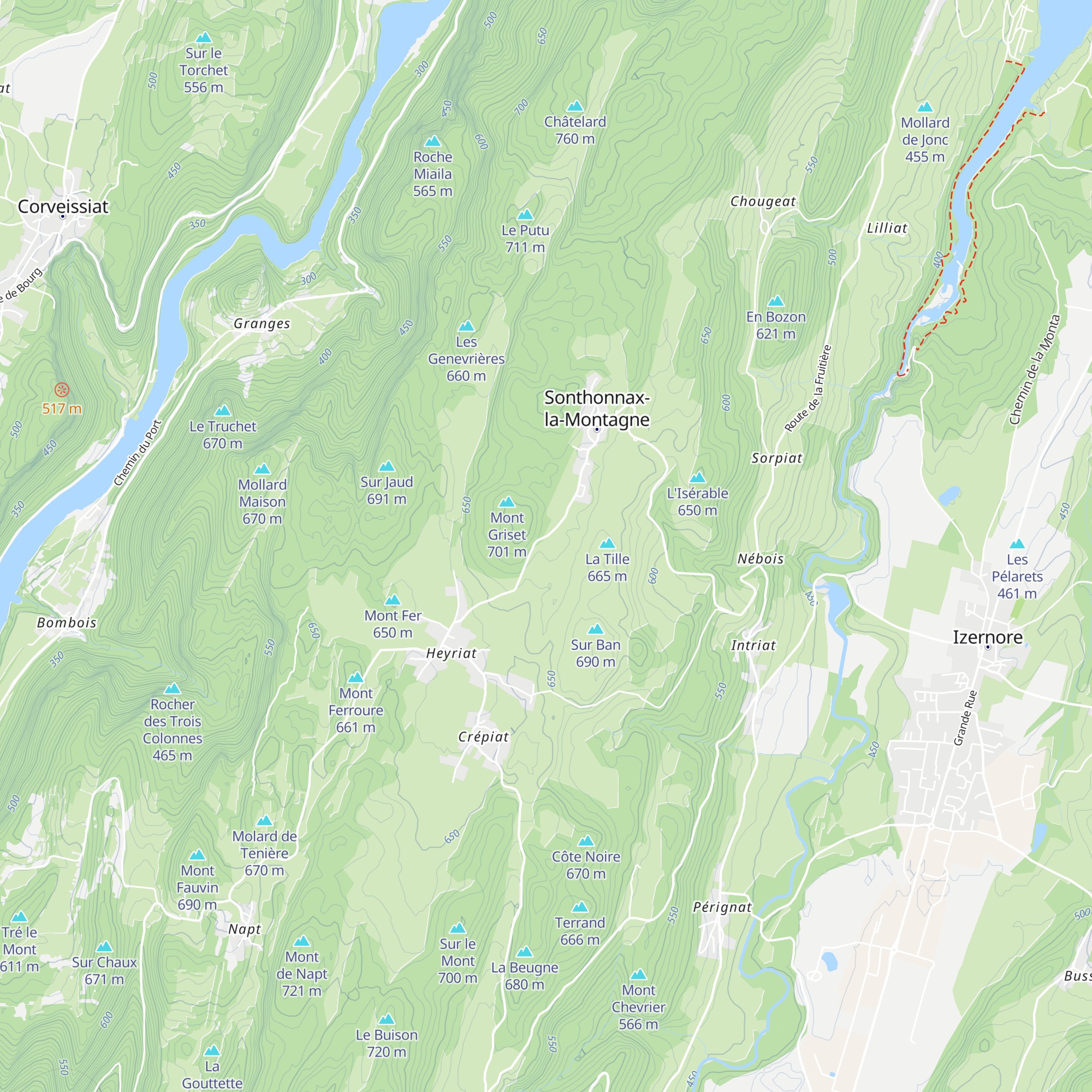 Cabane terrain de foot map