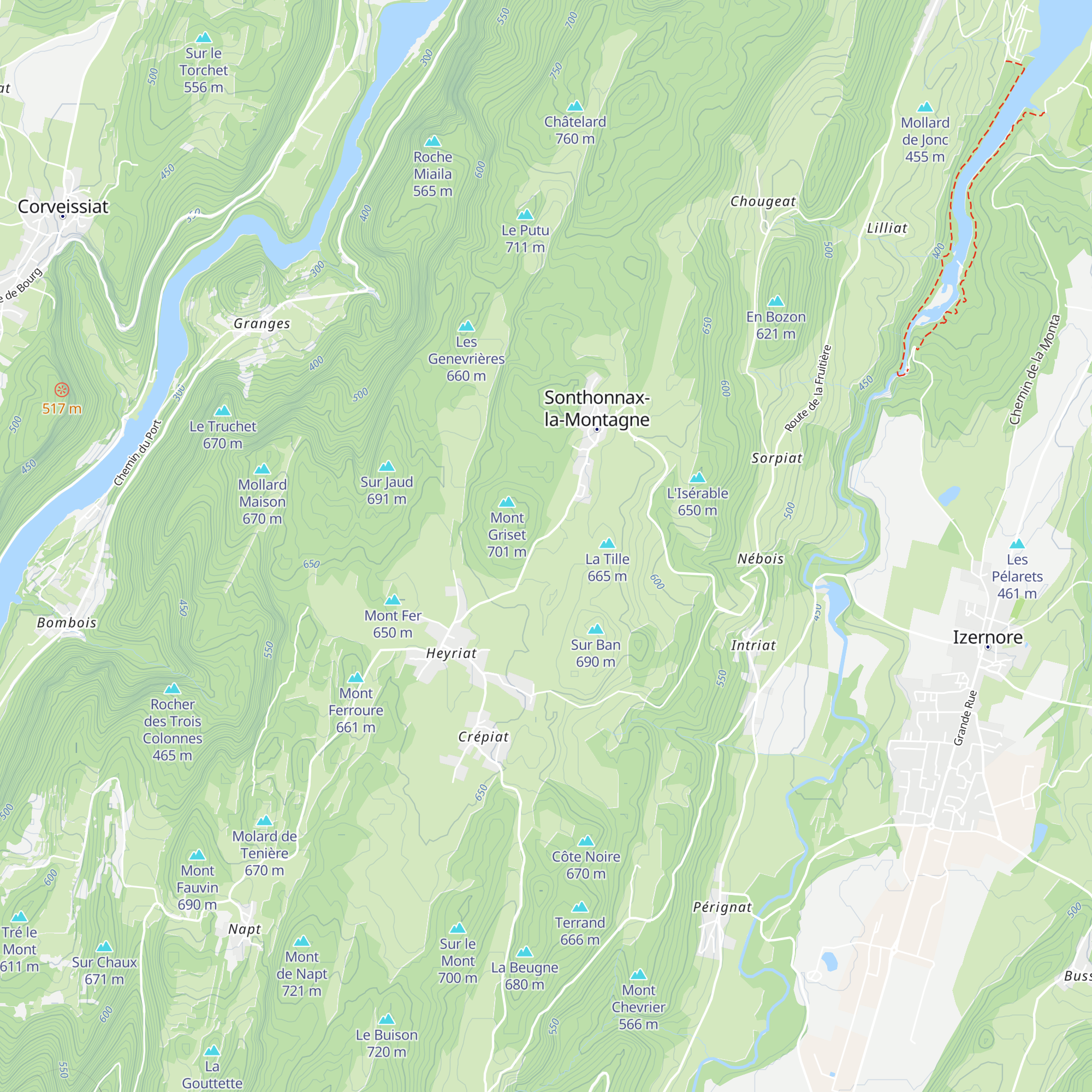 Cabane terrain de foot map