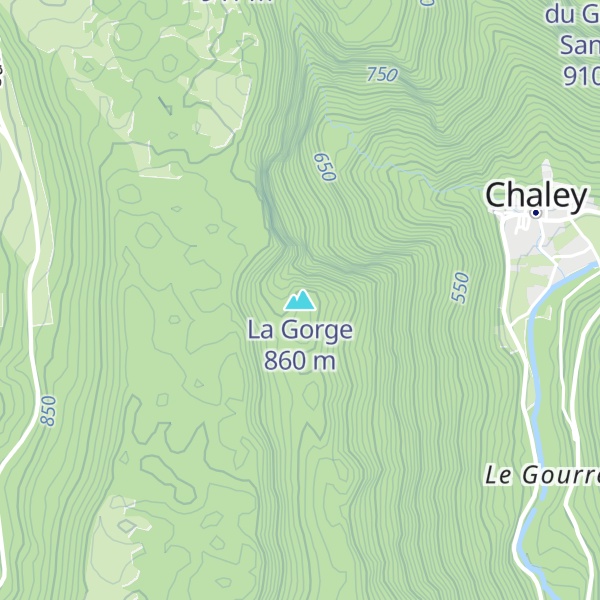 Map of La Gorge