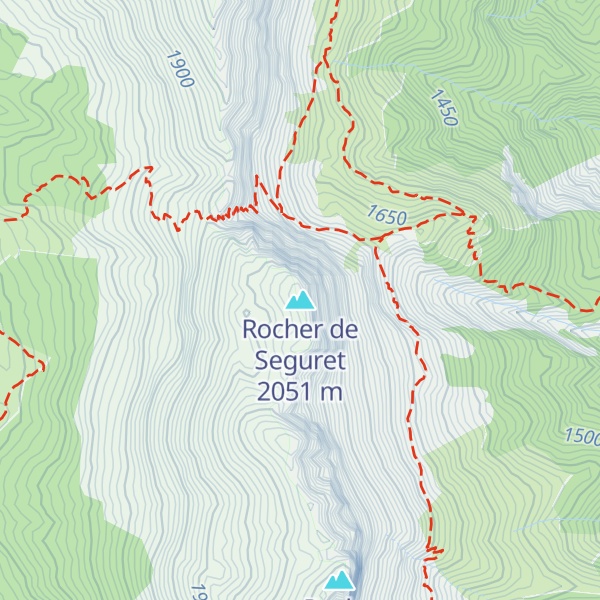 Map of Rocher de Seguret