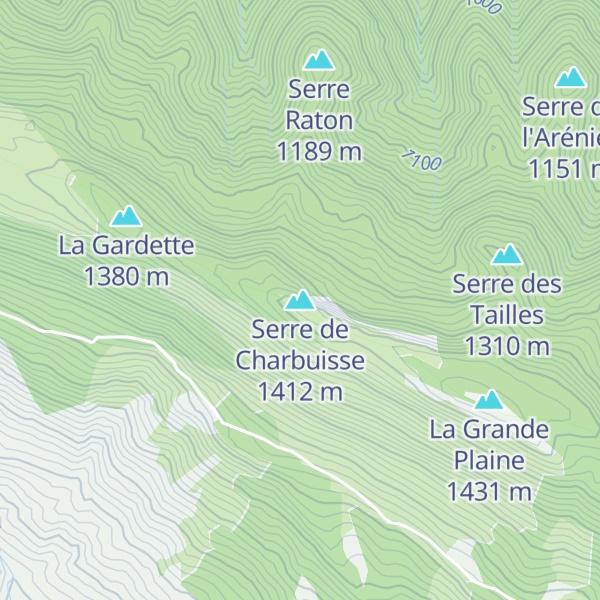 Map of Serre de Charbuisse