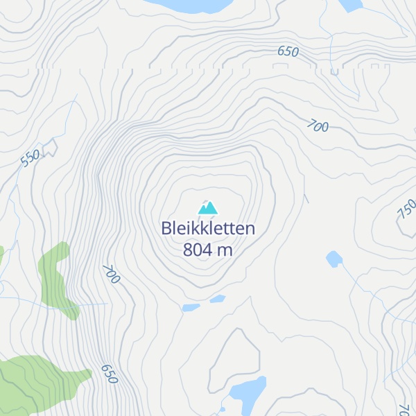 Map of Bleikkletten