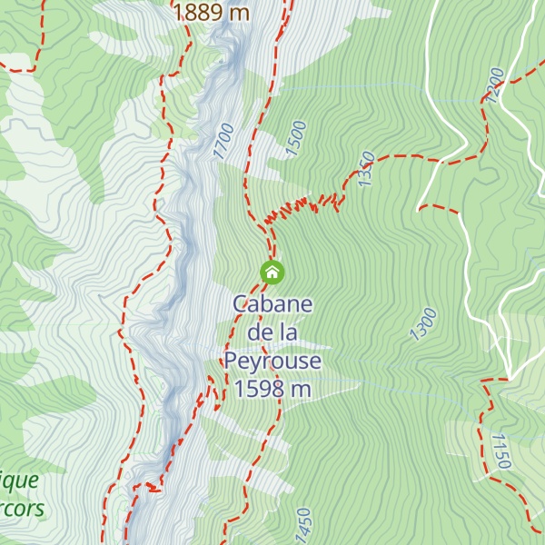 Map of Cabane de la Peyrouse