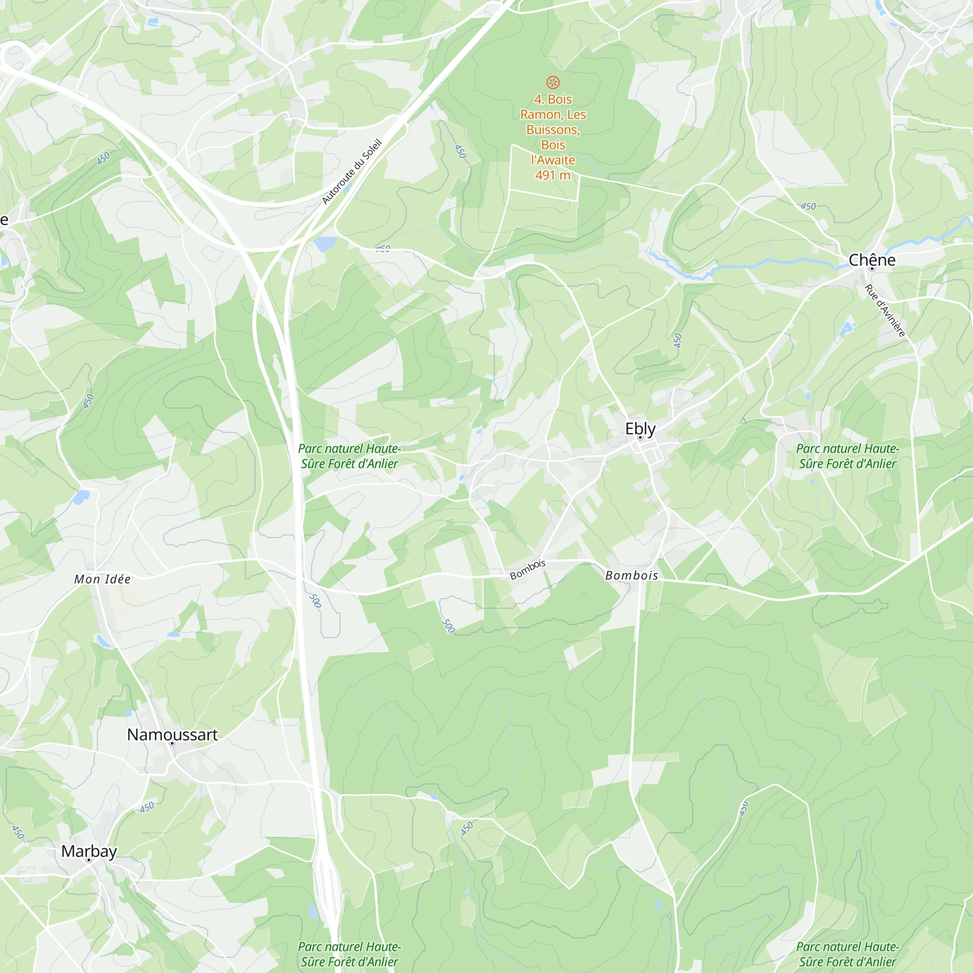 Gîte Bella map