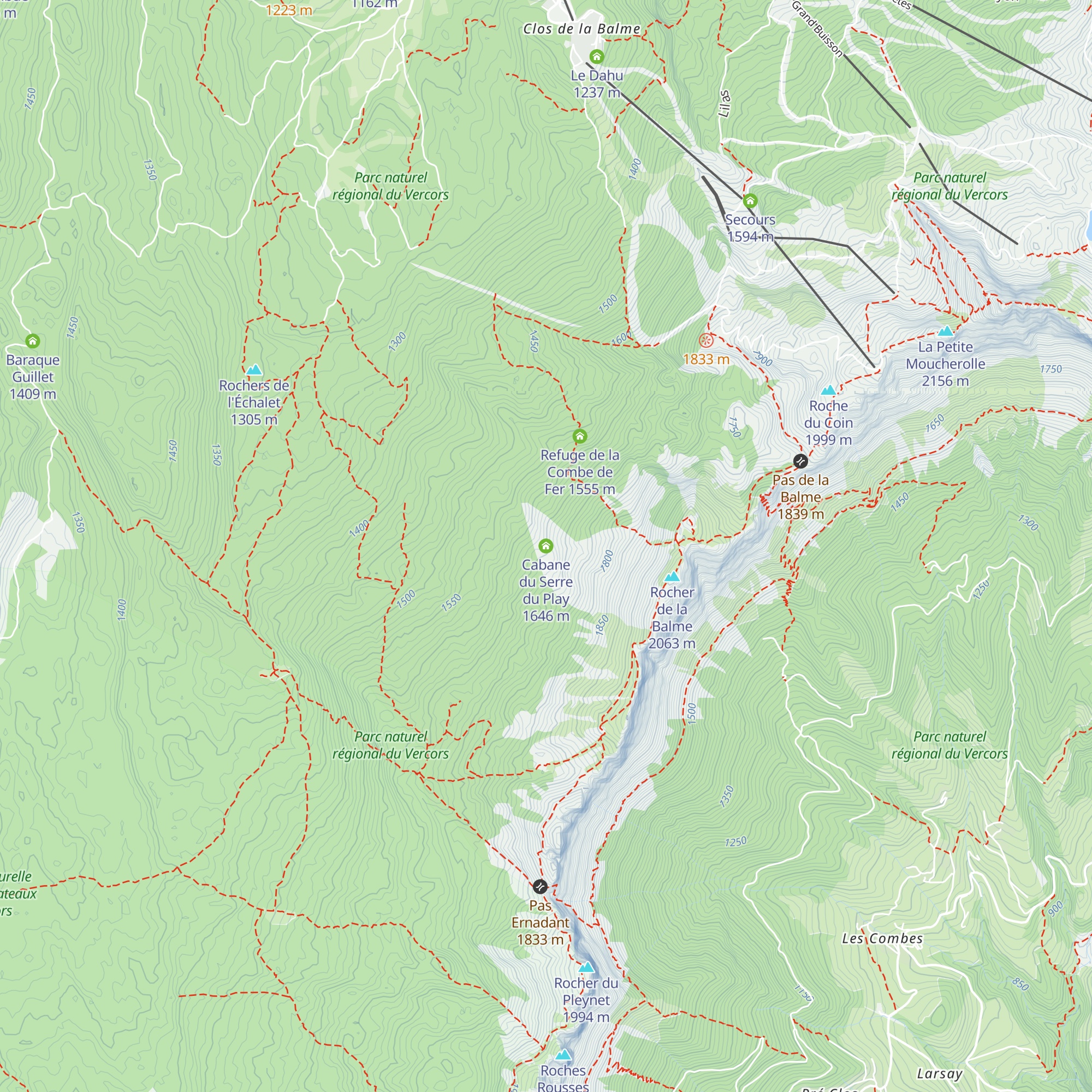 Cabane du Serre du Play map