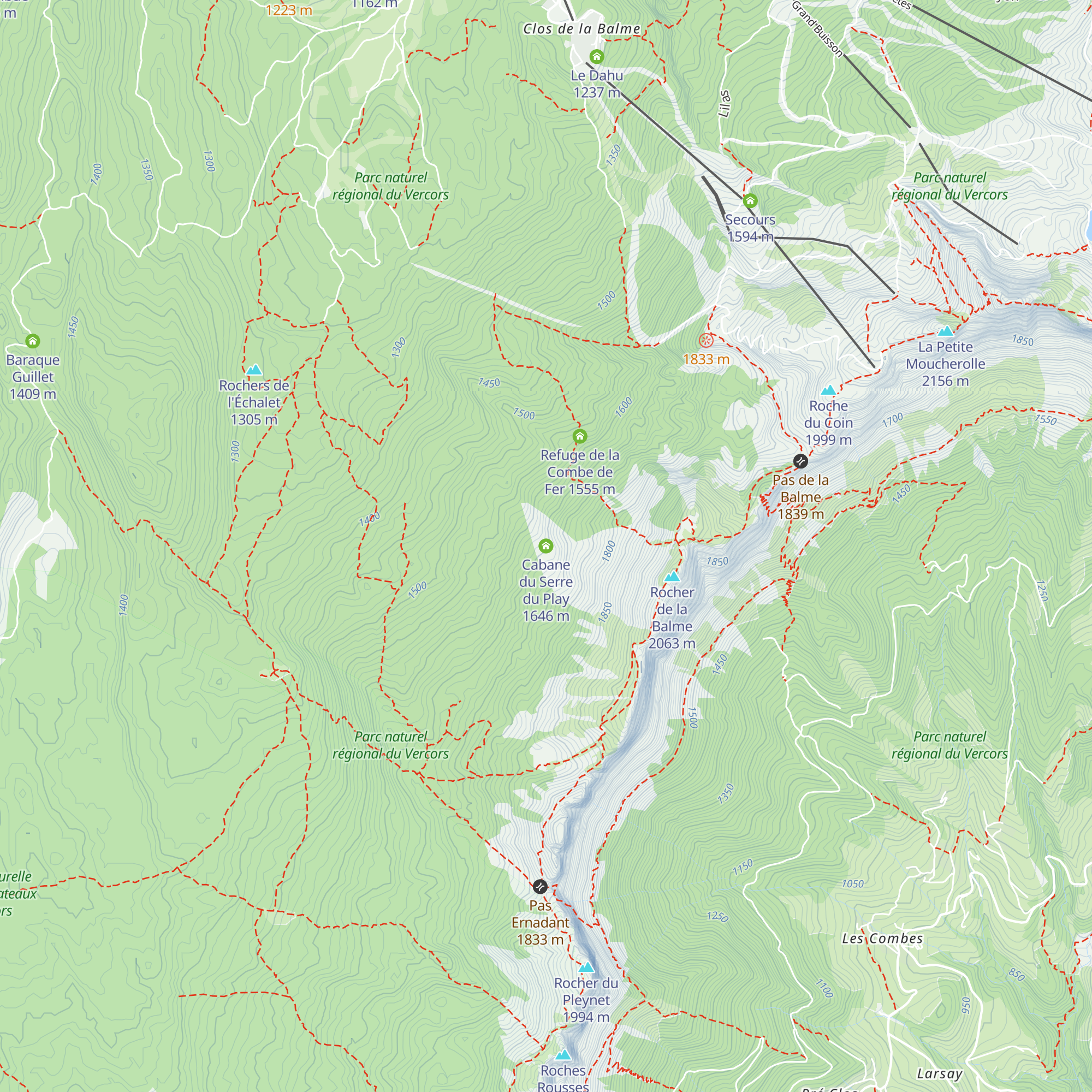 Cabane du Serre du Play map