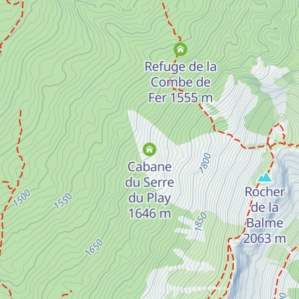 Map of Cabane du Serre du Play