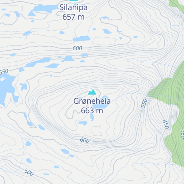 Map of Grøneheia