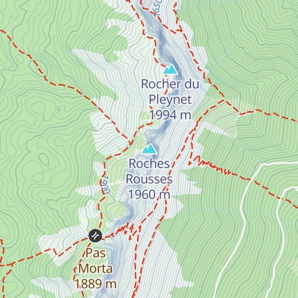 Map of Roches Rousses