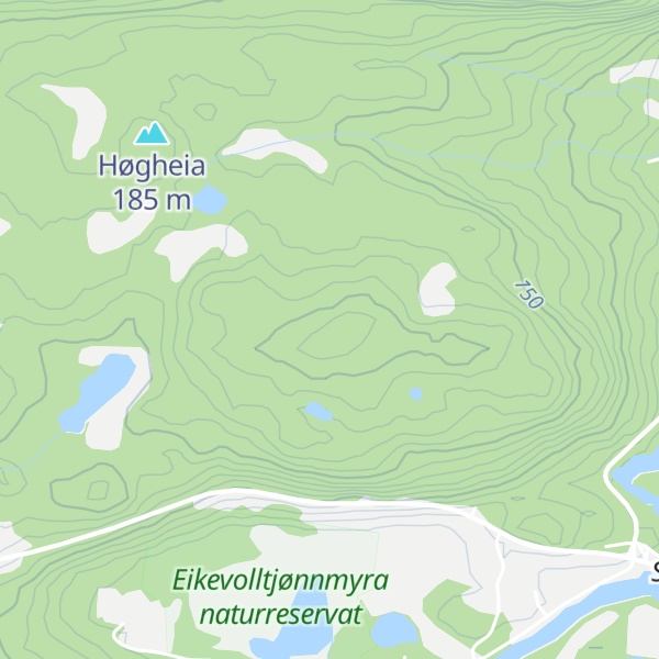 Map of Eikevollåsen