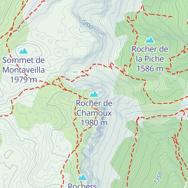 Map of Rocher de Chamoux