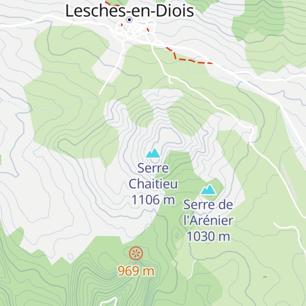 Map of Serre Chaitieu