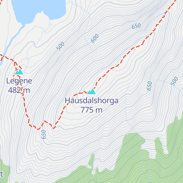 Map of Hausdalshorga