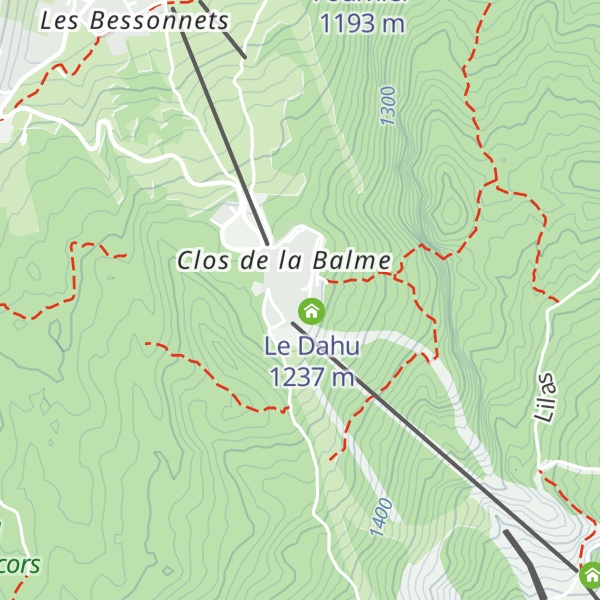 Map of Le Caribou