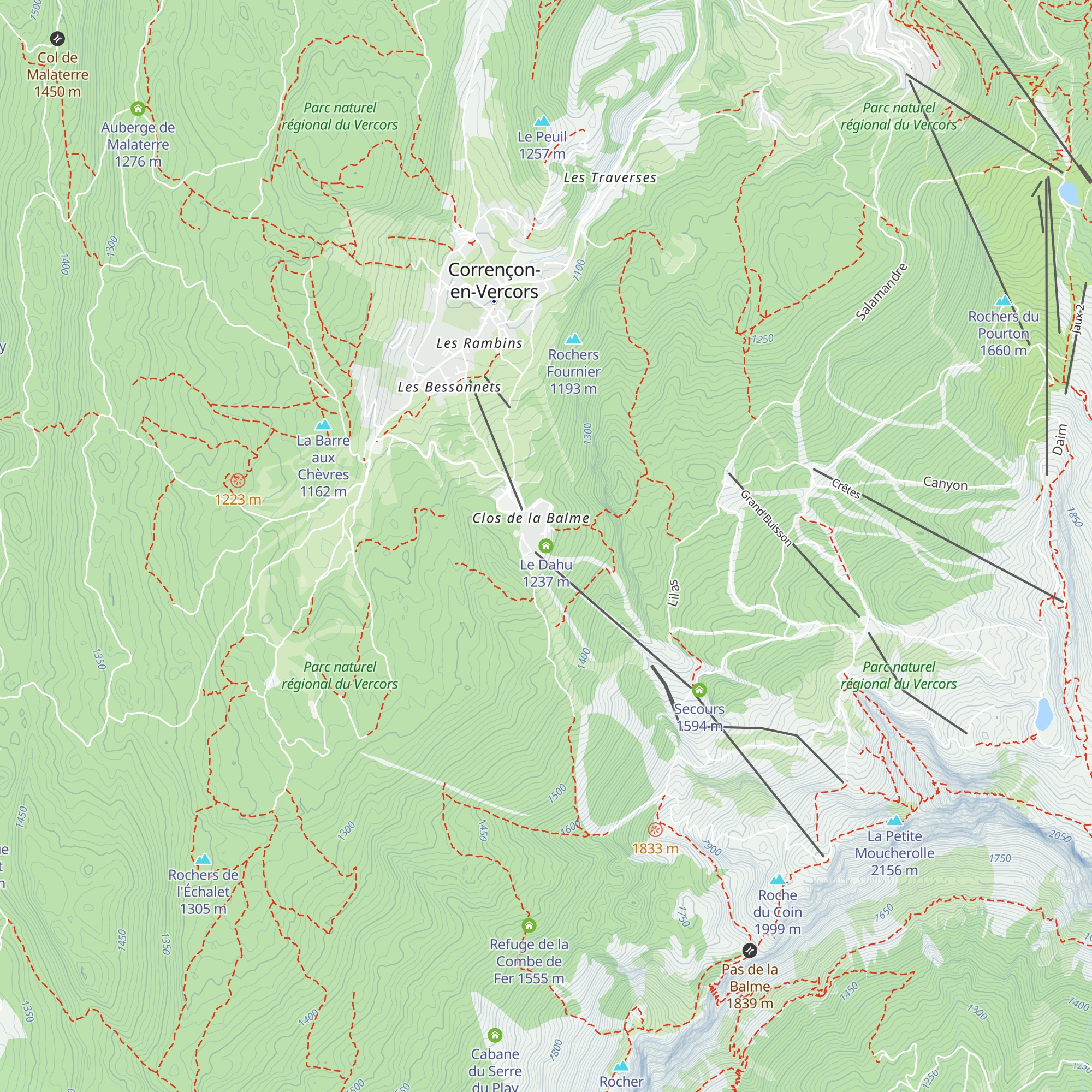 Le Dahu map