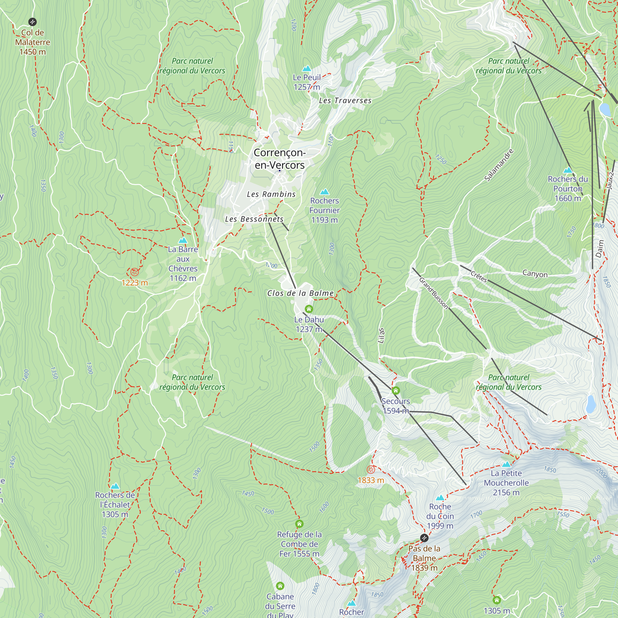 Le Dahu map