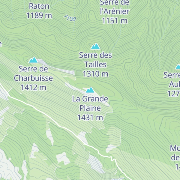 Map of La Grande Plaine