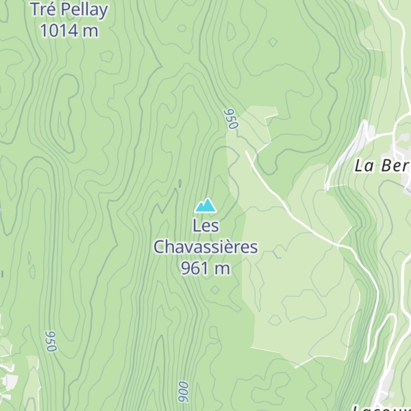 Map of Les Chavassières