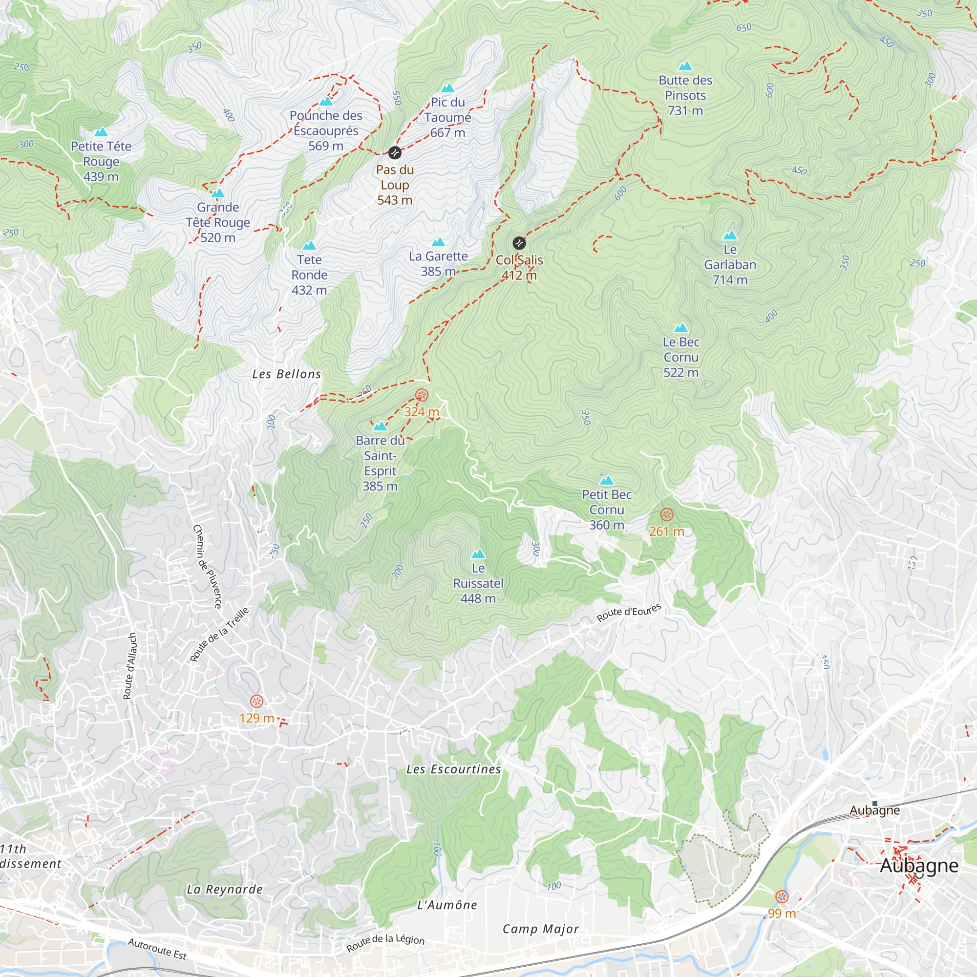 Mas de Massacan map