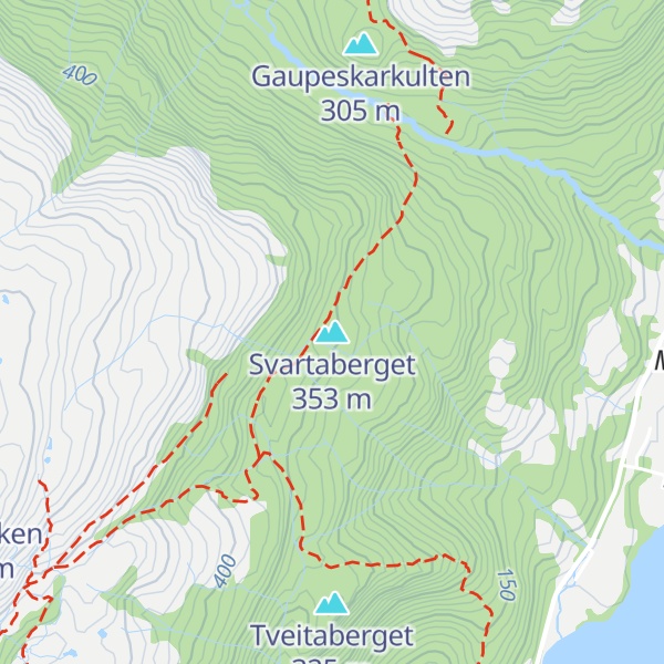 Map of Svartaberget