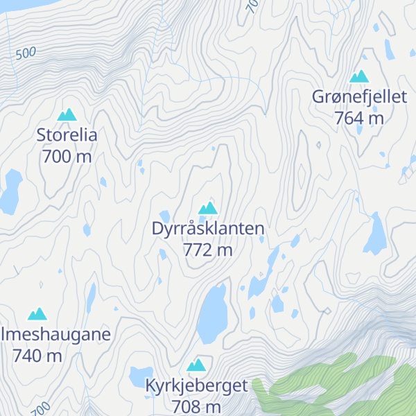 Map of Dyrråsklanten