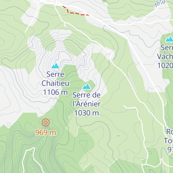 Map of Serre de l'Arénier