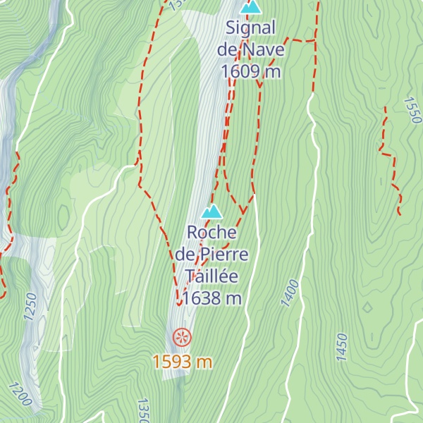 Map of Roche de Pierre Taillée