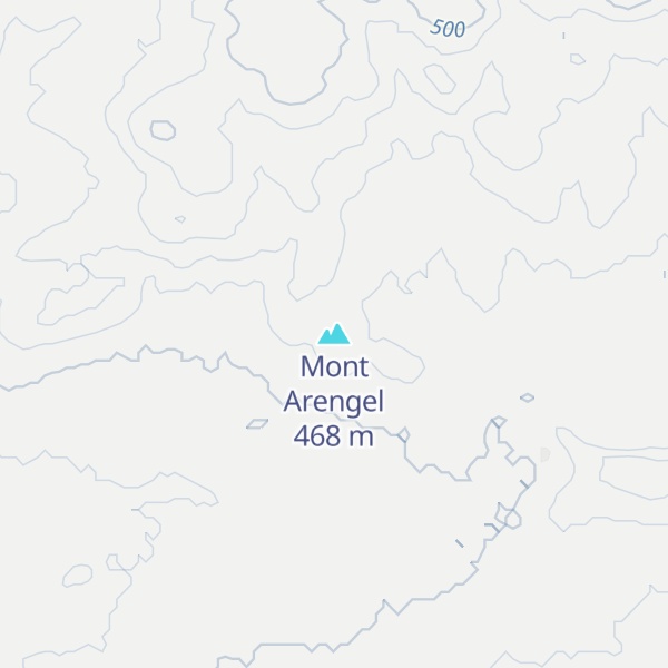 Map of Mont Arengel