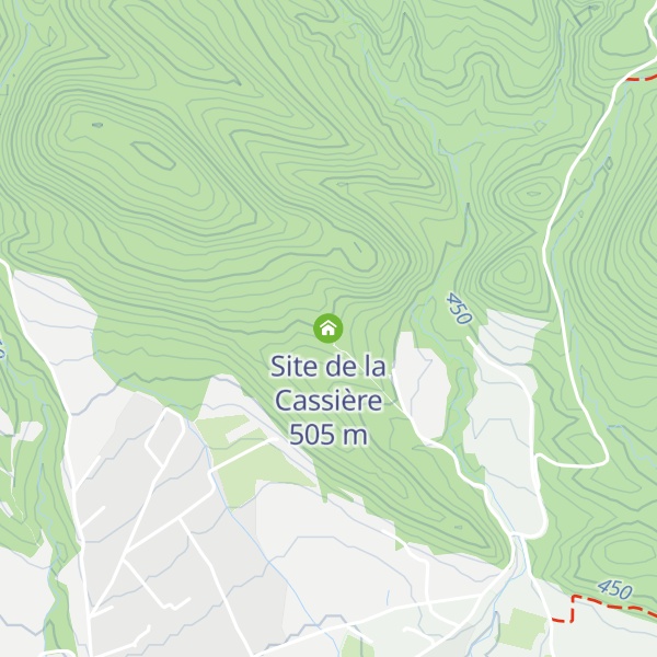 Map of Site de la Cassière