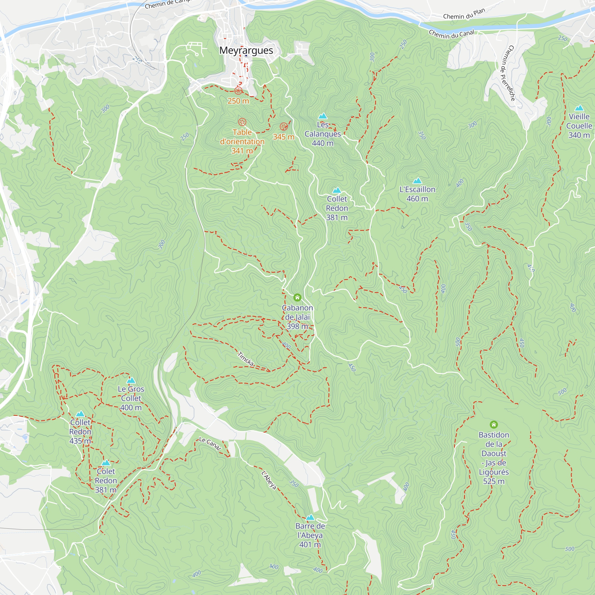 Cabanon de Jalaï map