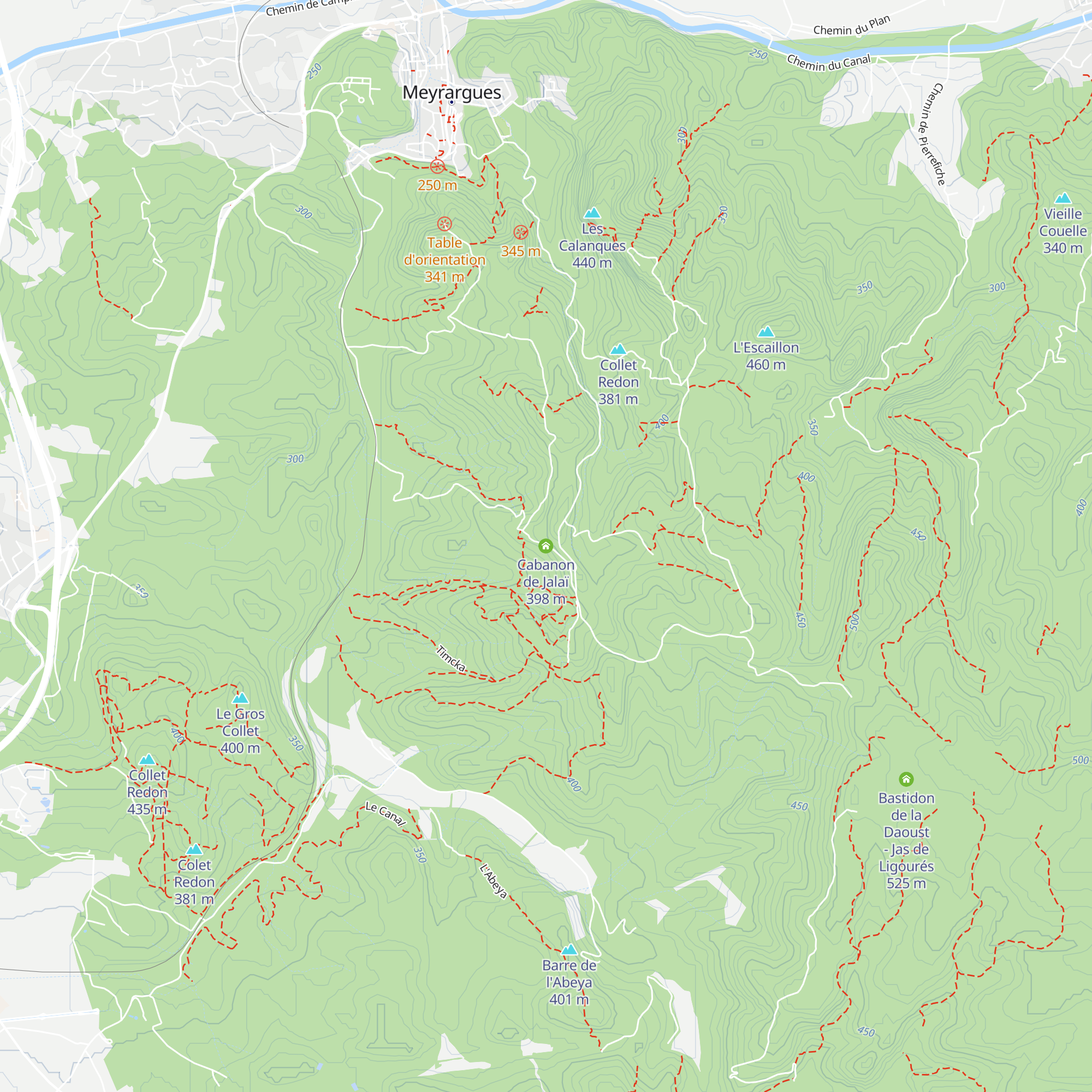 Cabanon de Jalaï map