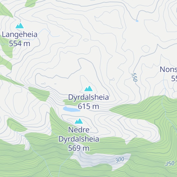 Map of Dyrdalsheia